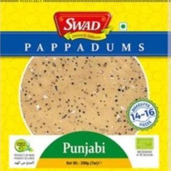 

siap kirim] PAPPADUMS PUNJABI SWAD 200G / Cemilan Tradisional / Kerupuk India