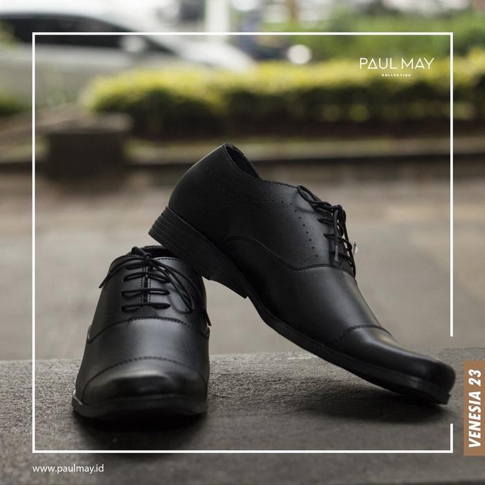 Paulmay - Sepatu Formal Pria Venesia 23 Shoes Kerja Hitam Pantofel Fantofel