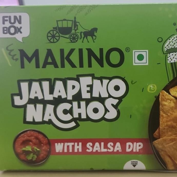 

'+'+'+'+] JALAPENO NACHOS MAKINO WITH SALSA DIP FUN BOX 77G / Snack Jagung