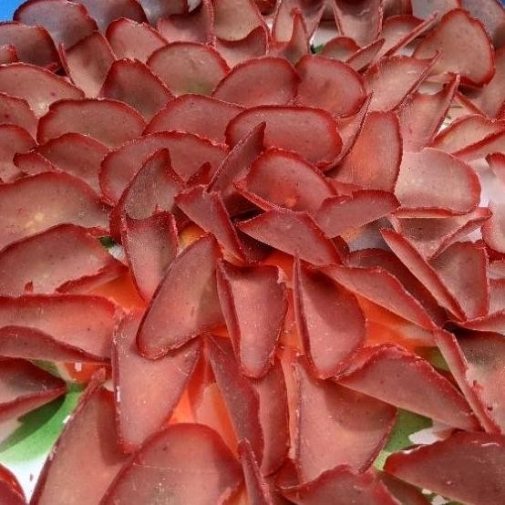 

KERUPUK SAGU MERAH ORIGINAL SUNGAI LUAR OLEH-OLEH KHAS INDRAGIRI HILIR INHIL TEMBILAHAN RIAU