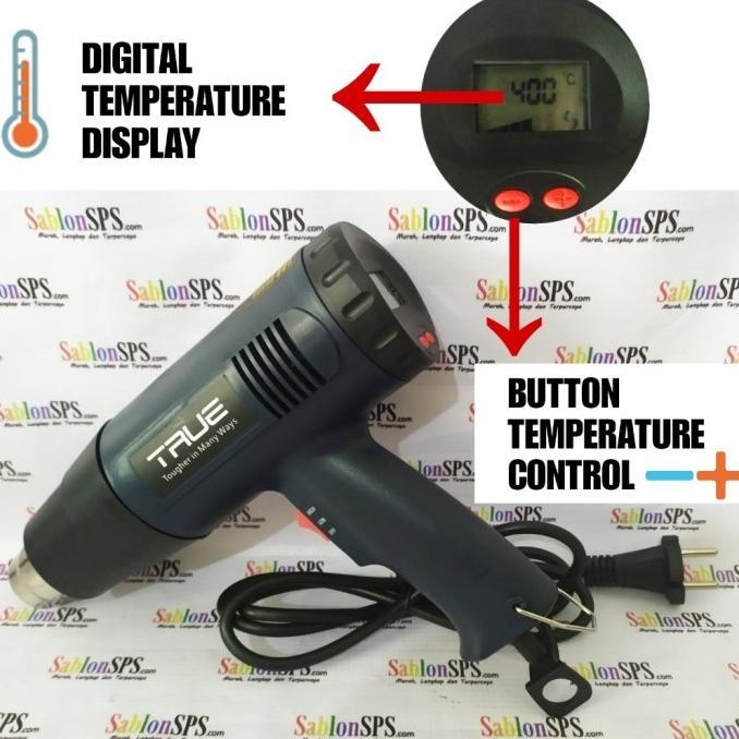 HOT GUN HOT GUN HEAT GUN MESIN PEMANAS TRUE HOT AIR GUN TR89 DIGITAL