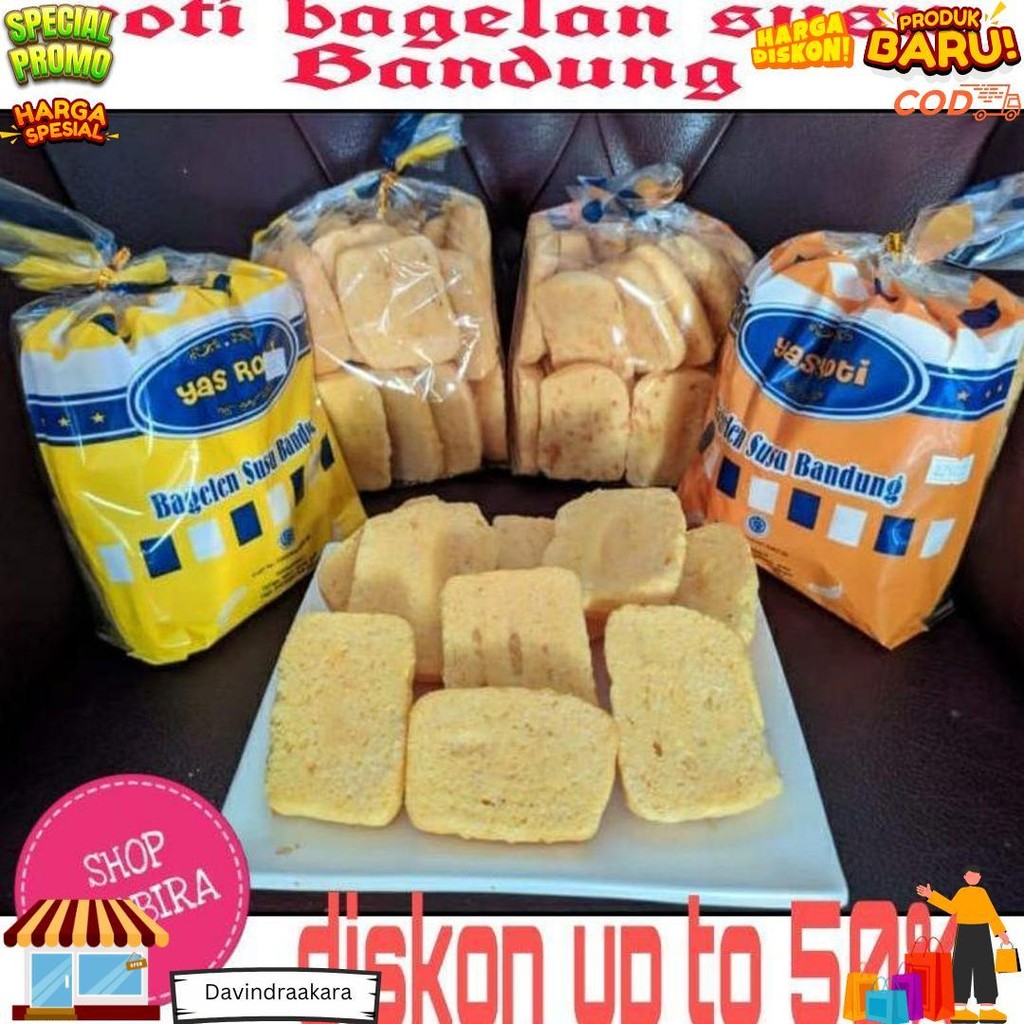 

Kue/Roti Kering Bagelen 1 Dus Isi 4 Varian Mix Keju Susu Coklat D Sale