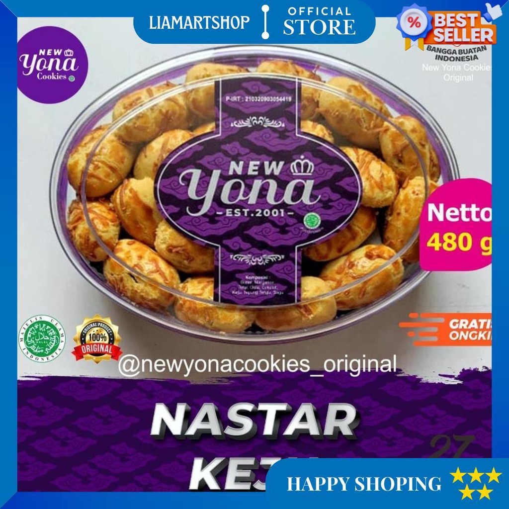 

[Ready Fresh] Kue Kering Lebaran New Yona Cookies Expired 2026 D Gratis Ongkir