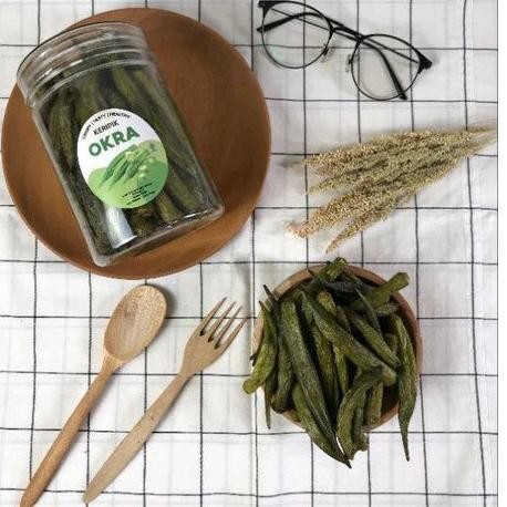 

Xpresstemil Keripik Okra kemasan Toples 750 ml 1000ml