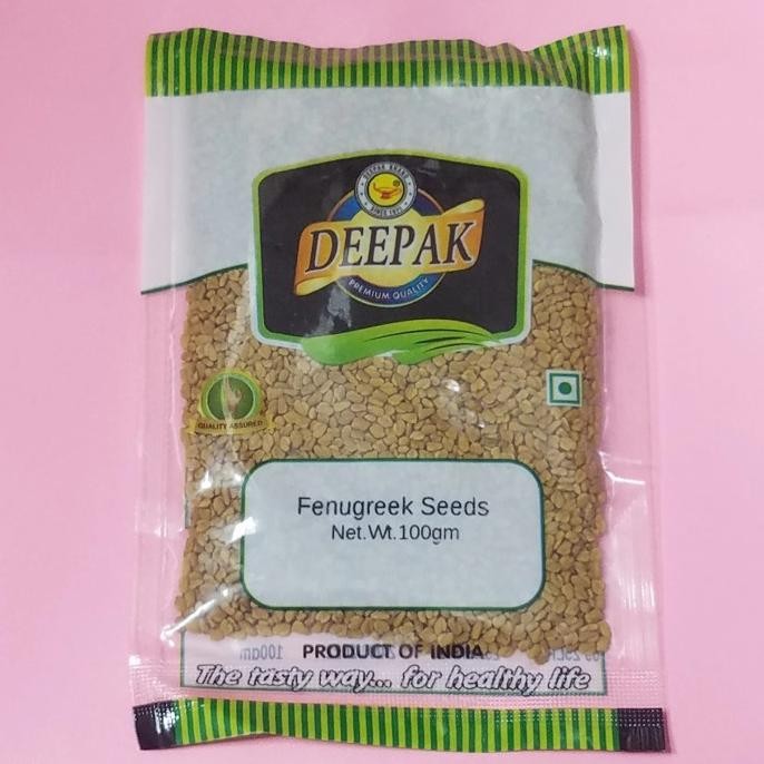 ] Fenugreek Seeds DEEPAK 100 gram ( impor ) / Biji Fenugreek ( Methi )