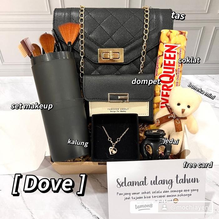 

New! [Tas2] Kado Hampers Gift Box Hadiah Perempuan Wanita Cewek Cewe Hari Raya Birthday Ulang Tahun Wisuda Graduation Wedding Pernikahan Valentine Lebaran Idul Fitri Hari Ibu Guru Natal Christmas Tahun Baru New Year Eyeliner Eyeshadow - Dove Lebaran