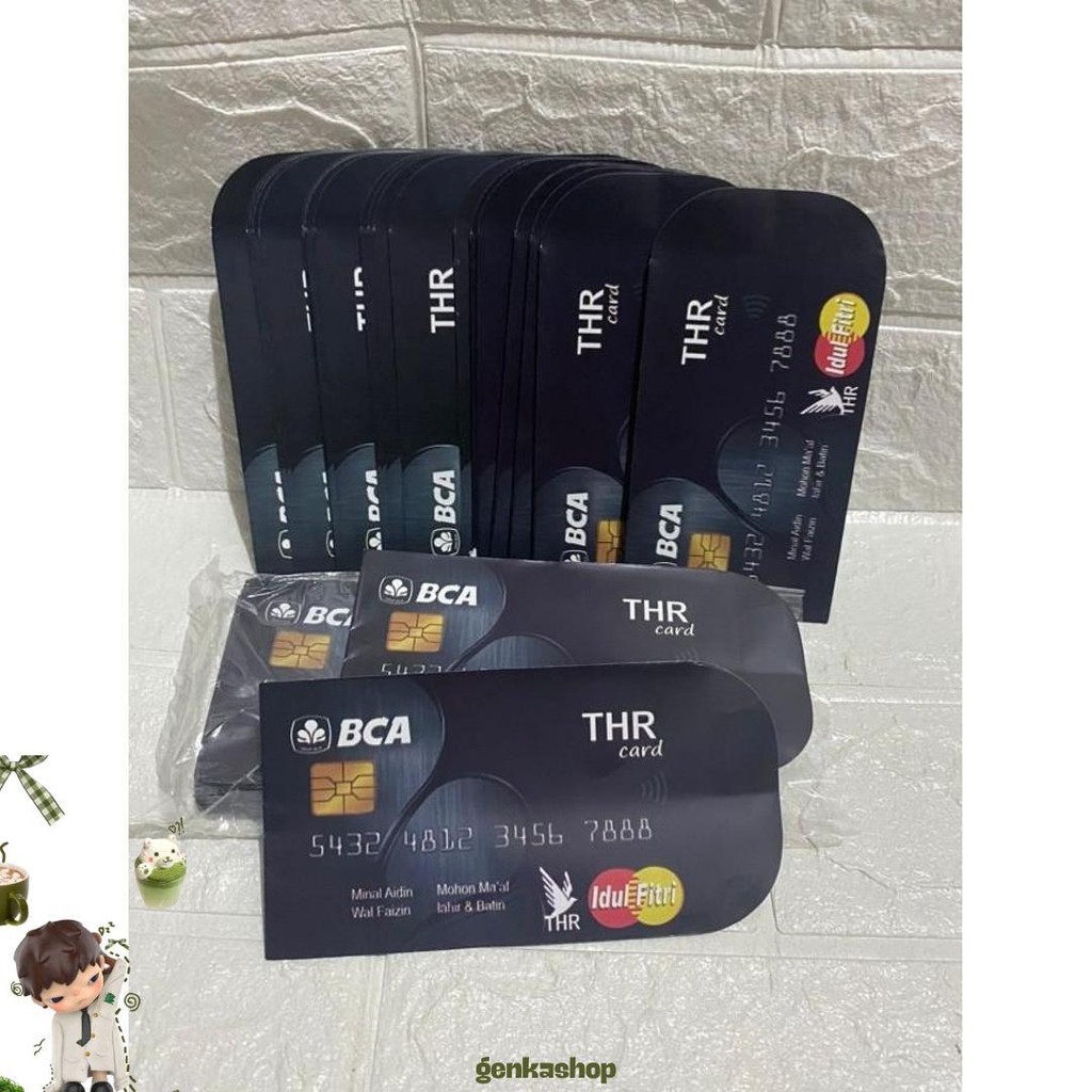 

Amplop Ampau Lebaran Atm Uk Medium Isi 100 50 10 Lembar - Bca Hitam, 10 Lembar Murah