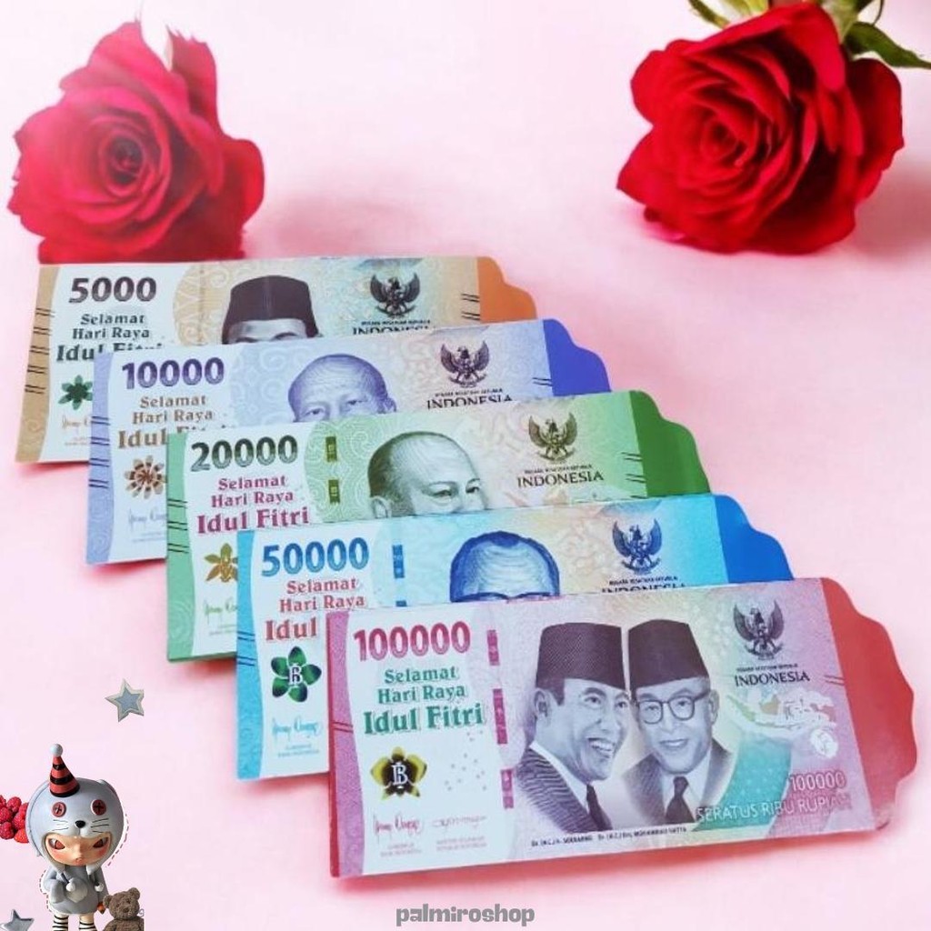 

50 Lembar Amplop Lebaran Jumbo Karakter Uangan Sale