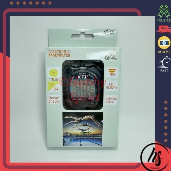 Stopwatch Digital 60 Lap Memories Finish / Alat Pengukur Waktu KTJ
