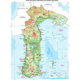 

Peta Sulawesi Selatan ukuran 72 x 102