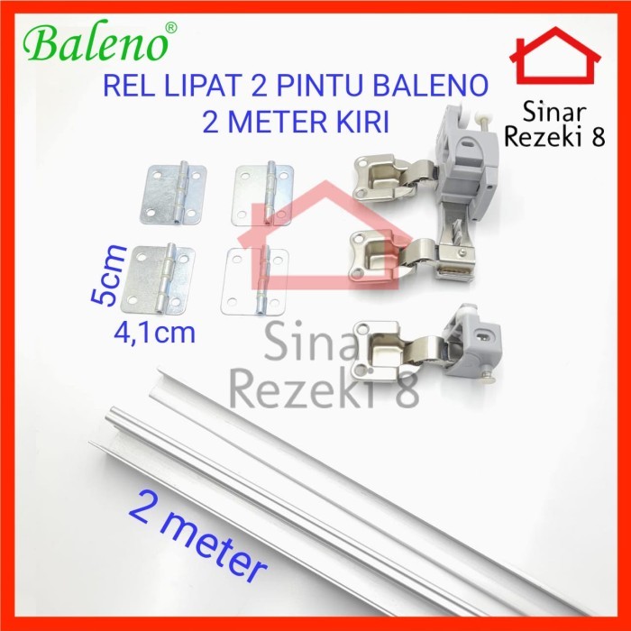 REL PINTU LEMARI LIPAT IK DORONG RODA FOLDING FOLDABLE WARDROBE