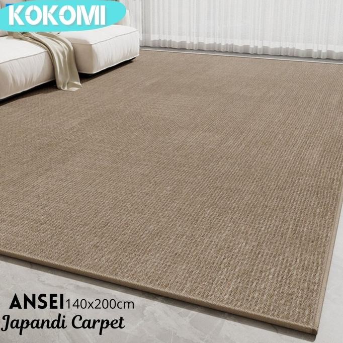 KOKOMI Karpet Ansei Ukuran Besar 140x200 Ruang Tamu Karpet Besar Japan