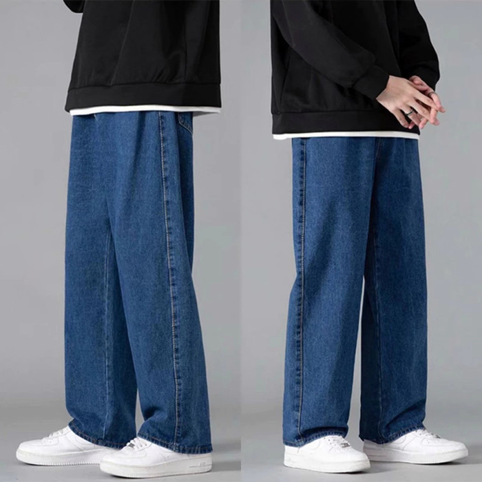 Celana panjang pria baggy pants pria loose jeans pria celana oversize