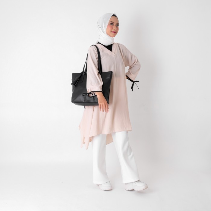 Pamole - Tas Tote Bag Wanita Penutup Resleting - Volen Series