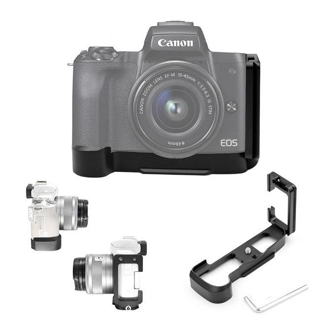 Quick Release L Plate Holder Hand Grip for Canon EOS M50 EOS M 50 Terlaris