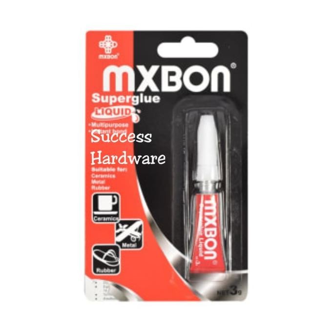 

MXBON SUPER GLUE LIQUID MXBON 3 ML CLEAR / LEM SUPER LIQUID 3ML