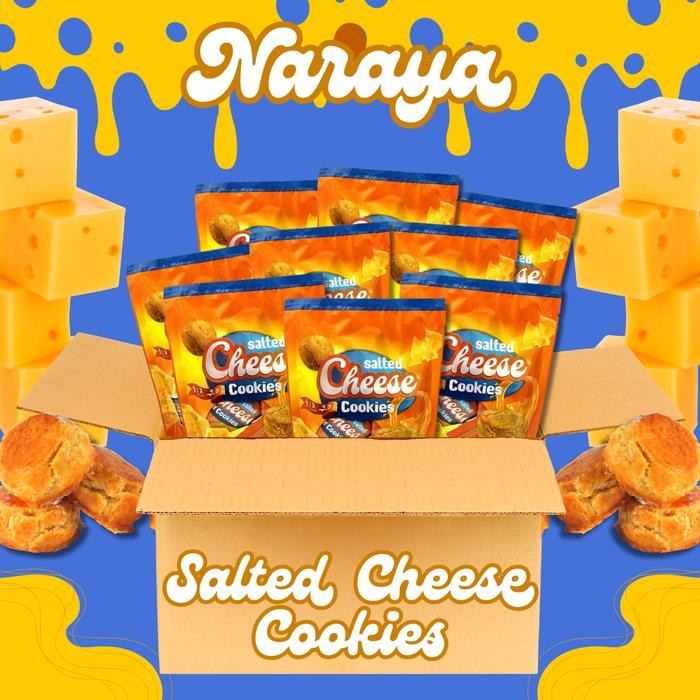 

Naraya Salted Cheese Cookies 1 Karton Snack Food