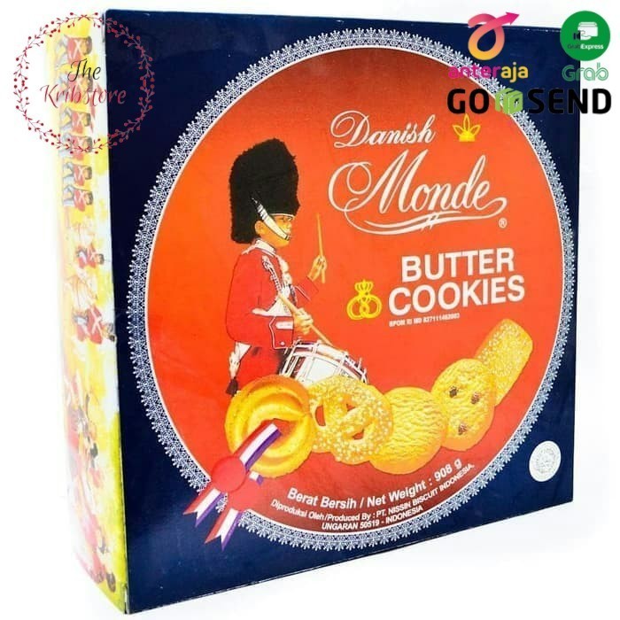 

MONDE Butter Cookies Blue Shell Biskuit Kaleng 908 gr