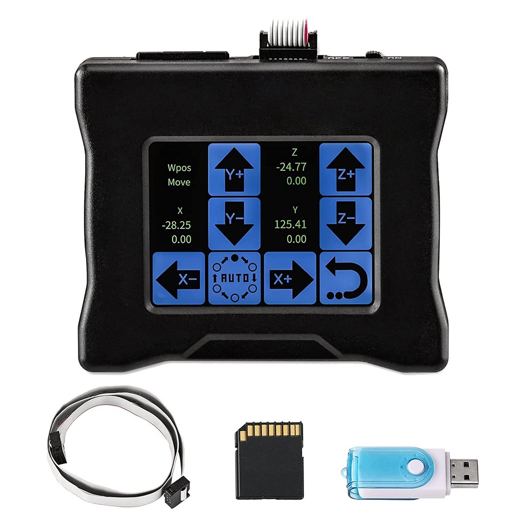 GC CNC Offline Controller with Touchscreen, CNC Router Offline Control Module, 2.8Inch GRBL Offline 