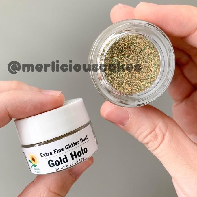 

\"\"\"\] 5 Gram Gold Hologram Non Toxic Glitter Disco Dust Sunflower Sugar Art