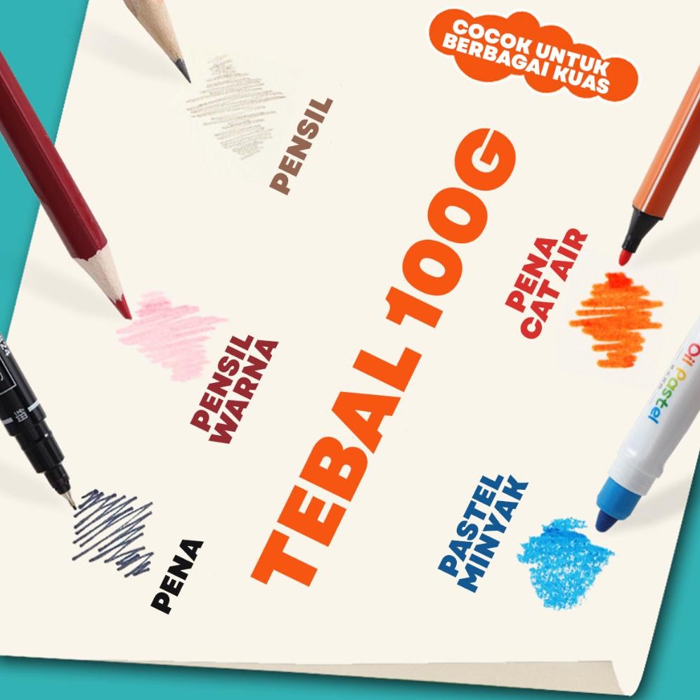 

OKK-1520 [READY] Aimilo Buku Gambar Anak Sketchbook A4 Drawing Book Astronot Jilid Spiral Kertas Tebal 30 Lembar Original