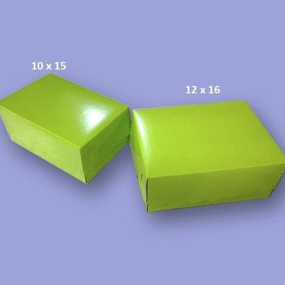 

GS Blok Hijau 12x16 100 pc Dus Snack Box Kue Aneka 12 x 16