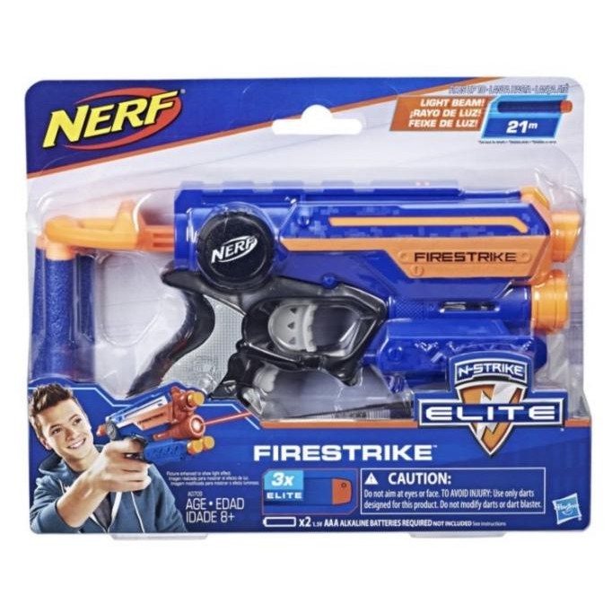 ;&;&;&;&] NERF N-STRIKE ELITE FIRESTRIKE ORIGINAL NERF GUN MAINAN PISTOL ANAK