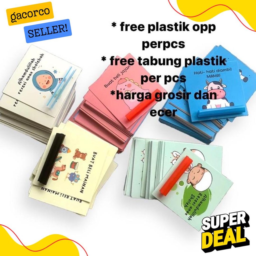 

(100Pcs) Amplop Lebaran Unik Lucu Grosir Uang Diluar Diskon Setengah Harga