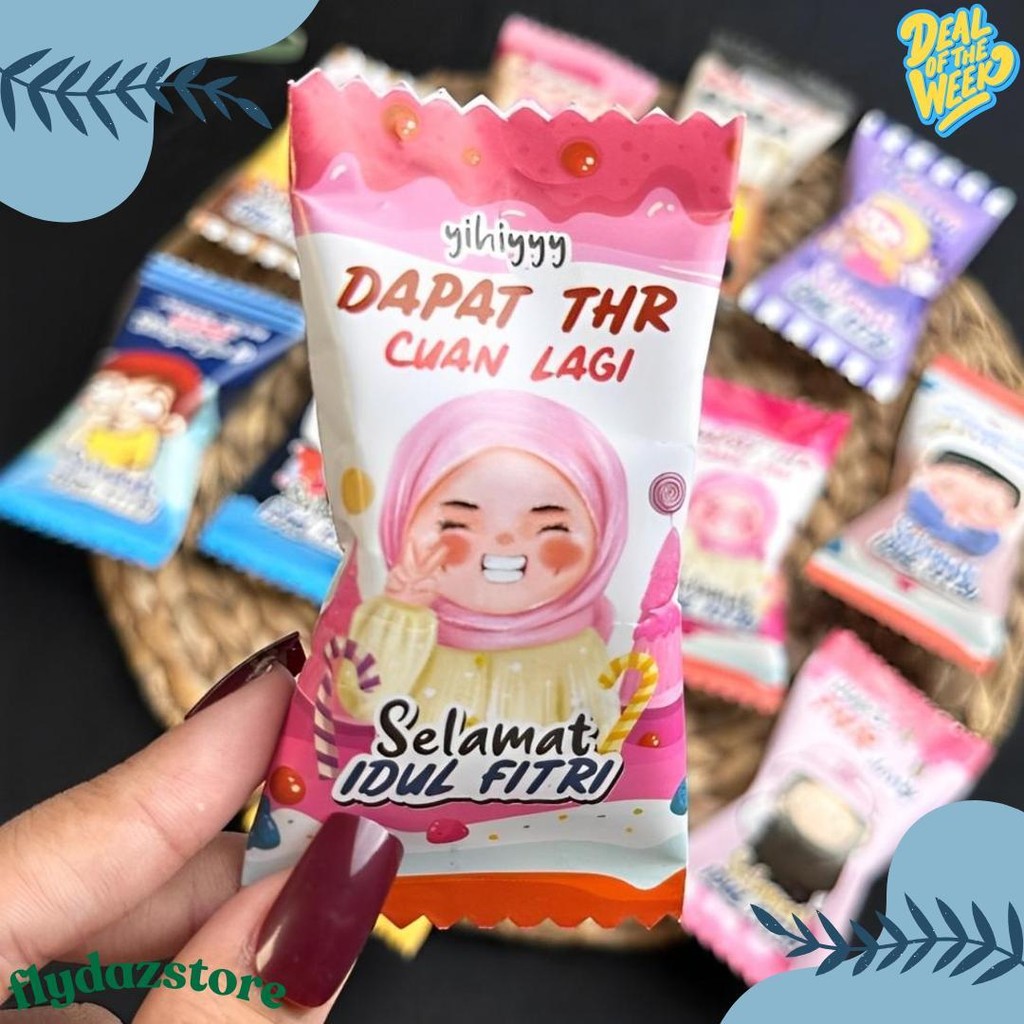 

(100 Pcs) Amplop Lebaran 2025 Unik Bentuk Permen Diskon Setengah Harga