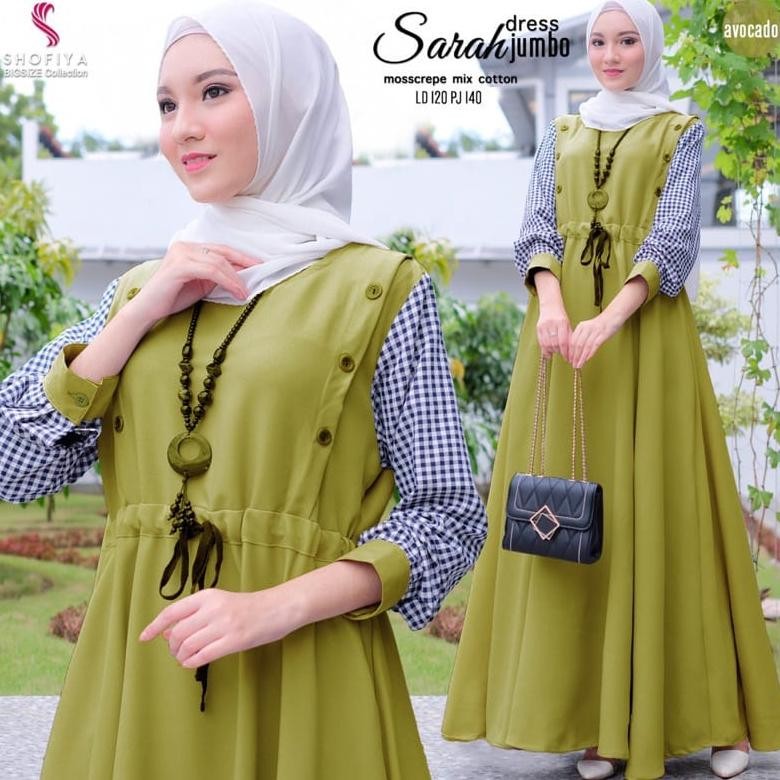( hikmahfashionbandung ) BAJU BAHAN CRINCLE GAMIS DRESS WANITA TERBARU 2022 MODERN LEBARAN MEWAH ORI