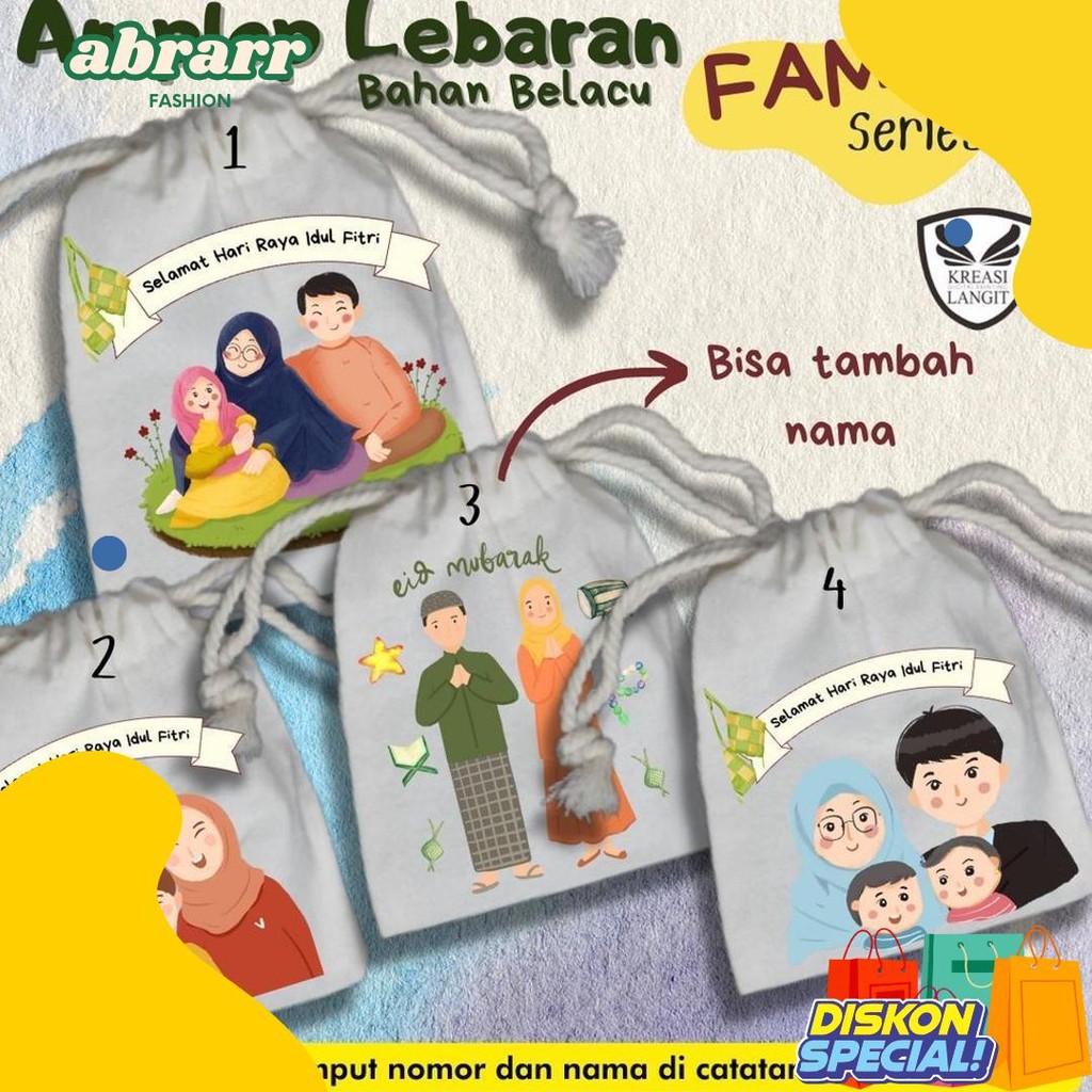 

Pouch Serut Angpao Edisi Lebaran | Amplop Lebaran | Angpau Lebaran | Bisa Input Nama Dan Tulisan Terlaris! Produk Ini Banyak Dicari