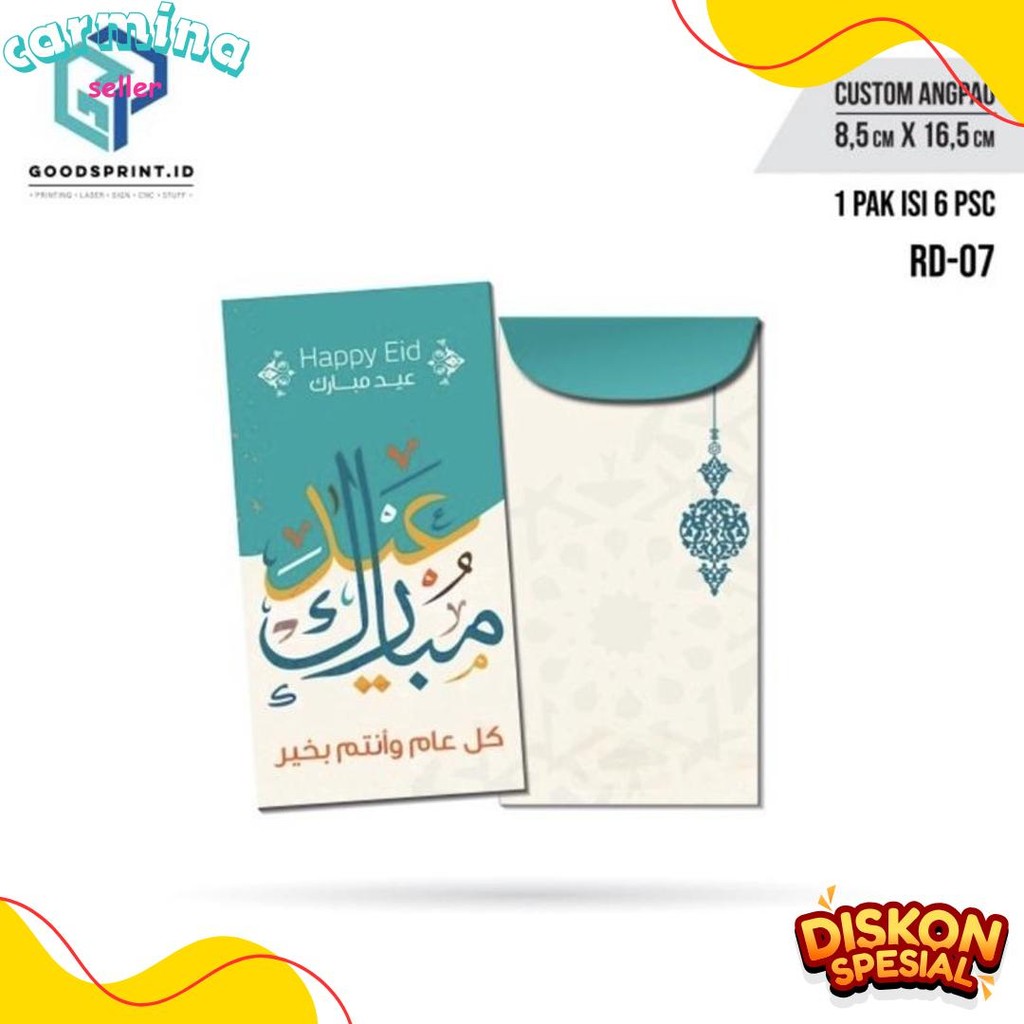 

Amplop Thr Lebaran / Amplop Lebaran Idul Fitri Isi 6 Pcs / Amplop Ukuran 16X8 Cm Terlengkap Dan Termurah