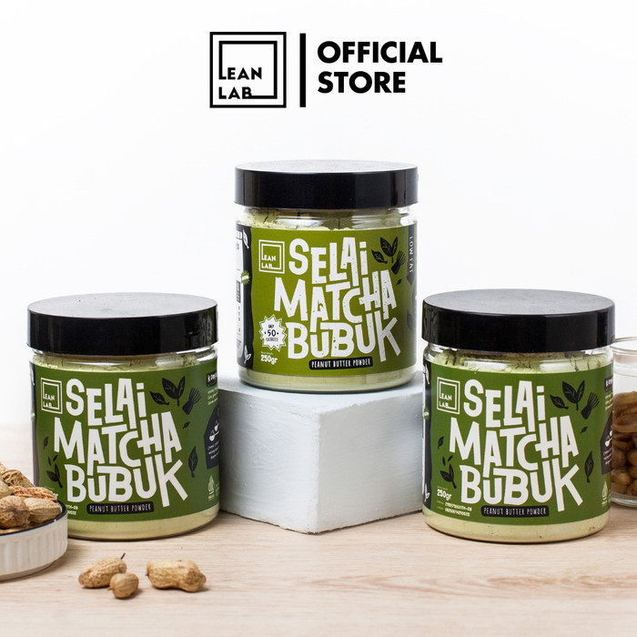 

Lean Lab Selai Matcha Bubuk Triple Pack (250gr x3) Selai Rendah Kalori