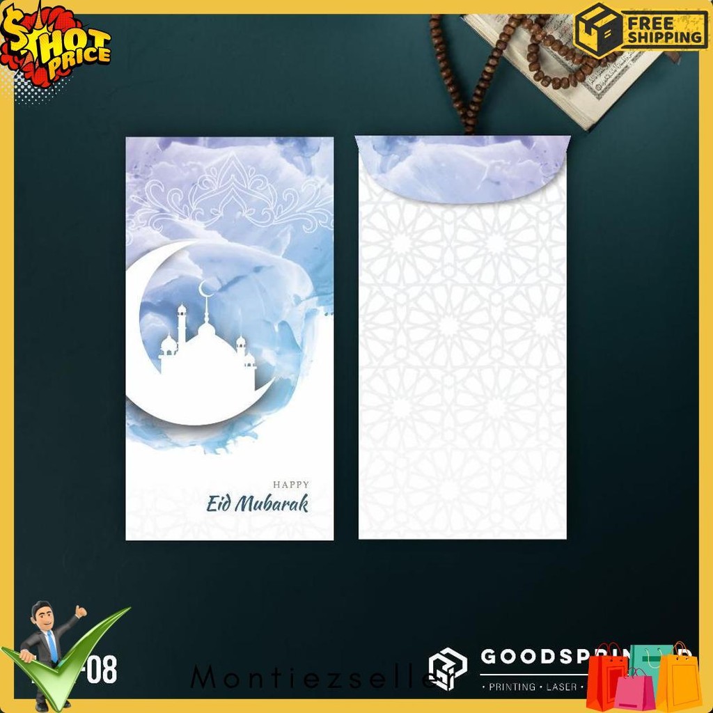 

6 Pcs Amplop Lebaran Angpao Idul Fitri | Angpau Thr Lebaran Custom Nama Diskon