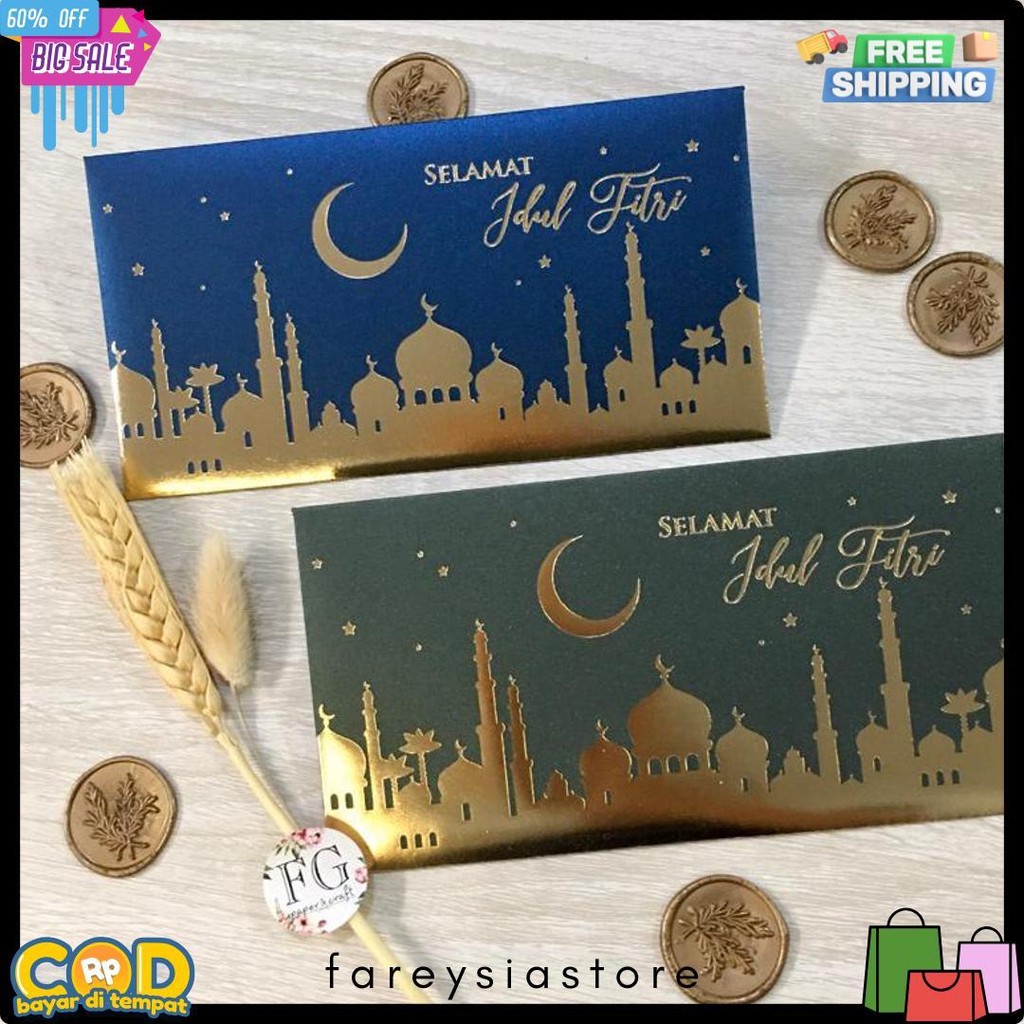 

Amplop Lebaran Idul Fitri Elegant Ramadhan Mosque 5Pcs By Fgpaper Diskon