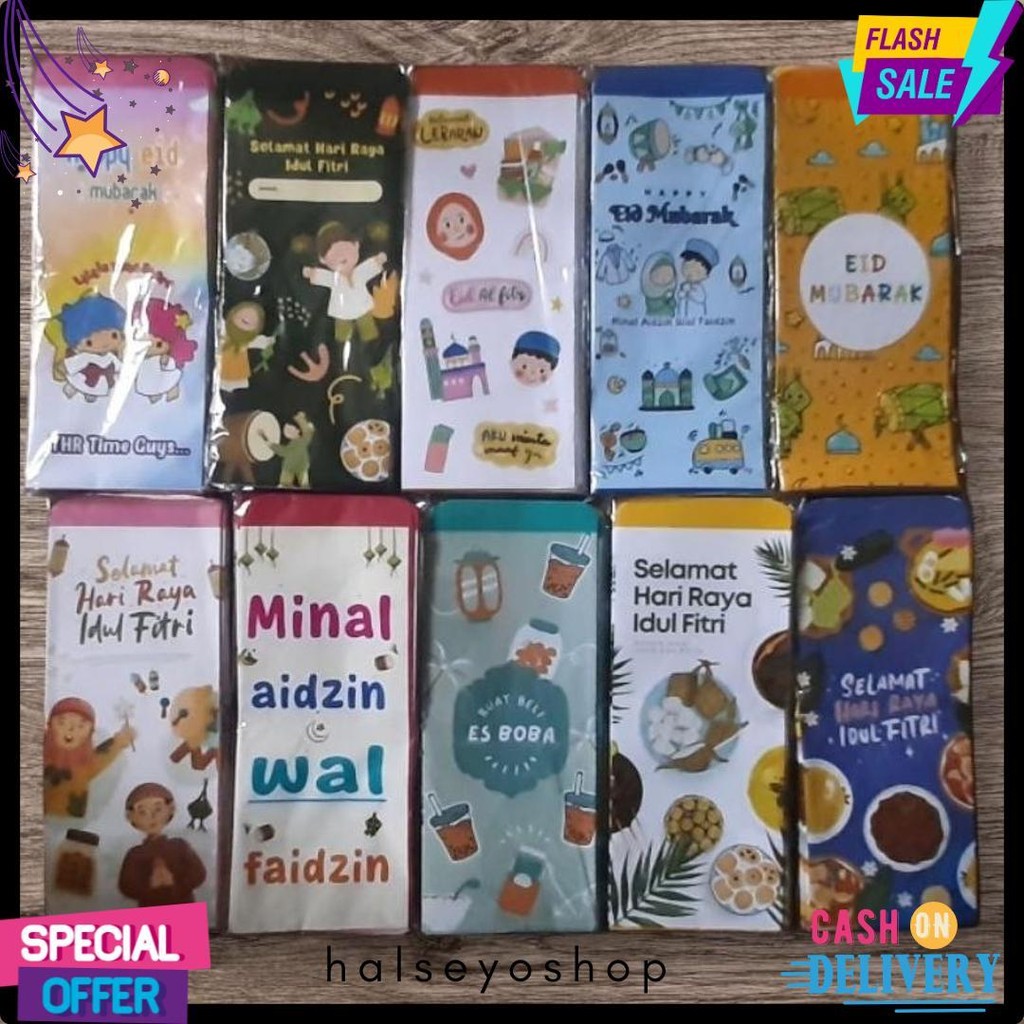 

Promo 20 Pack Isi 200 Amplop Lebaran Jumbo /Packet ..7X18 Diskon Setengah Harga