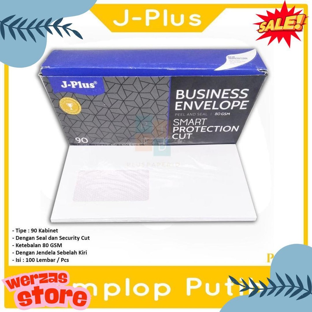 

Jplus - Amplop Putih Jendela Kiri No.90 Biru - Pack Terlaris! Produk Ini Banyak Dicari