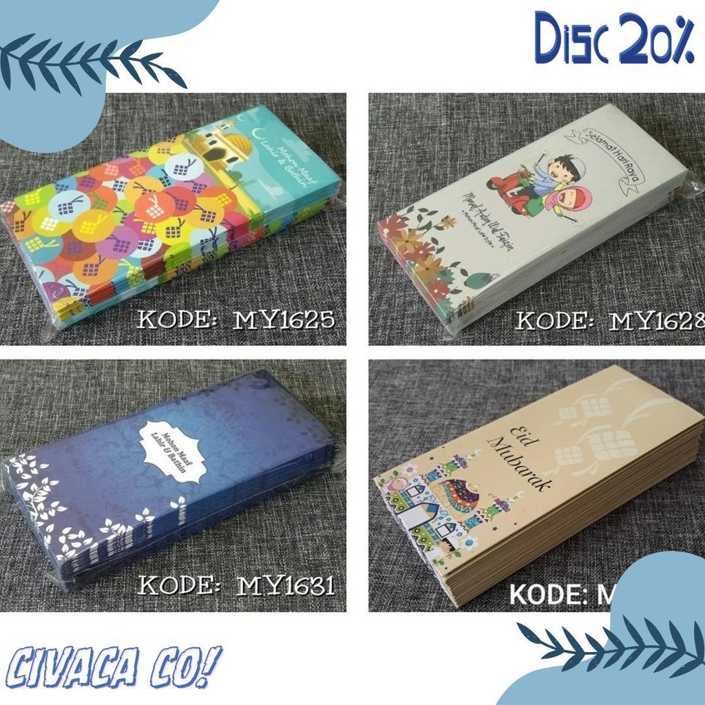

Amplop Lebaran Exclusive - Angpau Uang Kode My1639 Terlengkap Dan Termurah