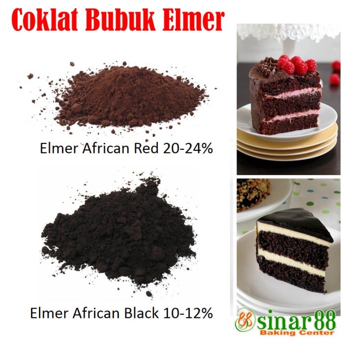 

Coklat Bubuk Elmer African Black 10 - 12% 1kg