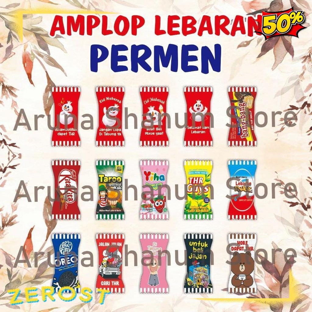 

Grosir 100 Pcs Amplop Lebaran Motif Permen Terlengkap Dan Termurah