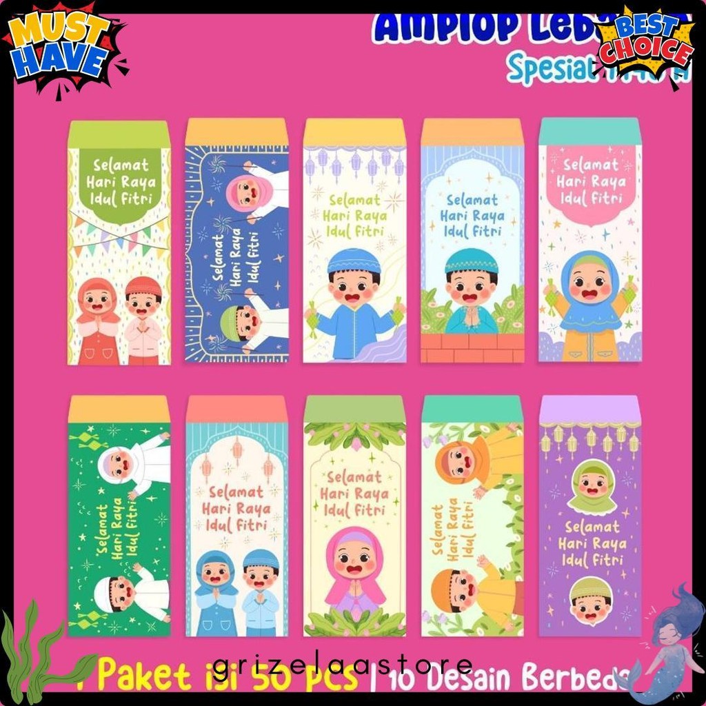 

Amplop Lebaran 2025 - Isi 50Pcs [Pustaka Hulwah] Diskon Setengah Harga