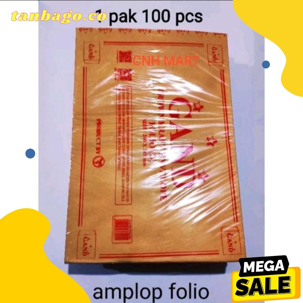 

Amplop Coklat Folio F4 24 Cm X 34.5 Cm Isi 100 Lembar Flash Sale! Diskon Hingga 70%