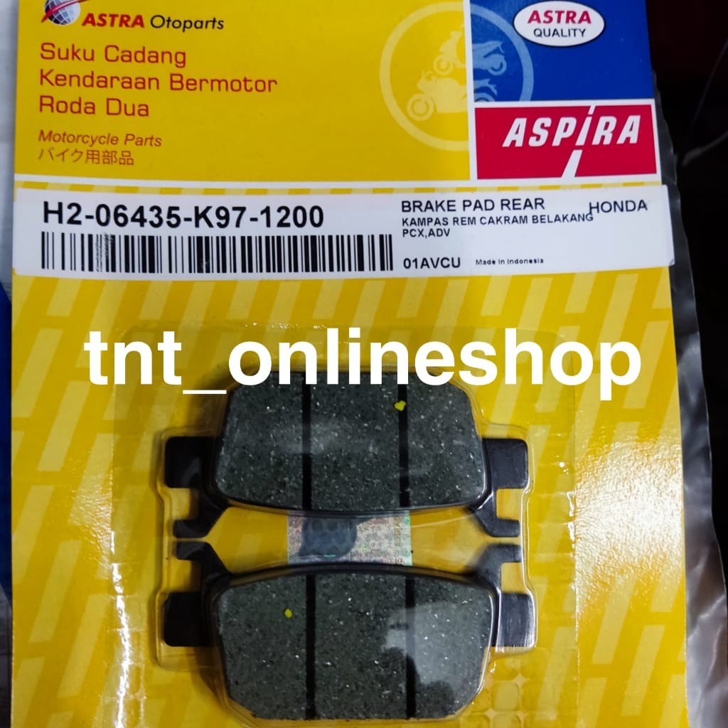 DISPAD DISCPAD CAKRAM KAMPAS REM BELAKANG PCX ASPIRA
