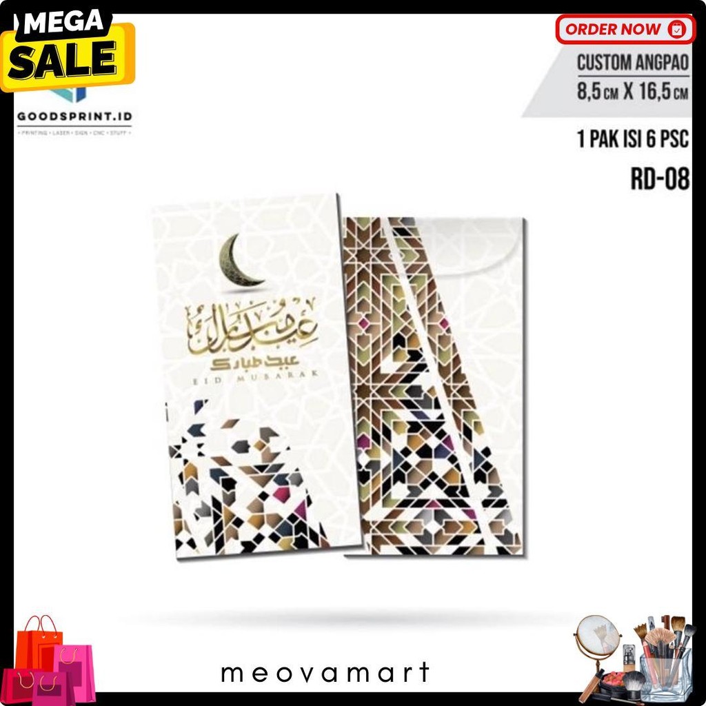 

Amplop Thr Lebaran / Amplop Lebaran Idul Fitri Isi 6 Pcs / Amplop Ukuran 16X8 Cm Diskon Setengah Harga