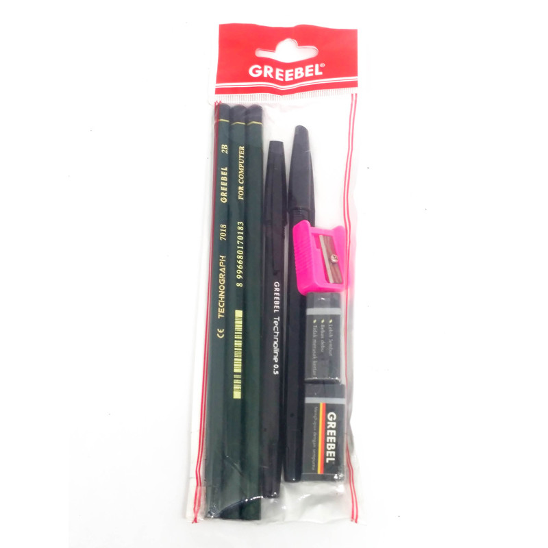 

Gramedia Pettarani - Greebel Pensil 2B+Ballpen+Penghapus+Rautan (Paket Smart)