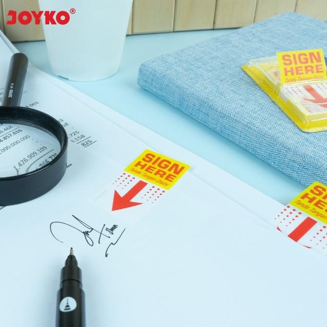 

Joyko SIGN HERE Memo Stick Index Notes Sticker Tanda Tangan IM-35