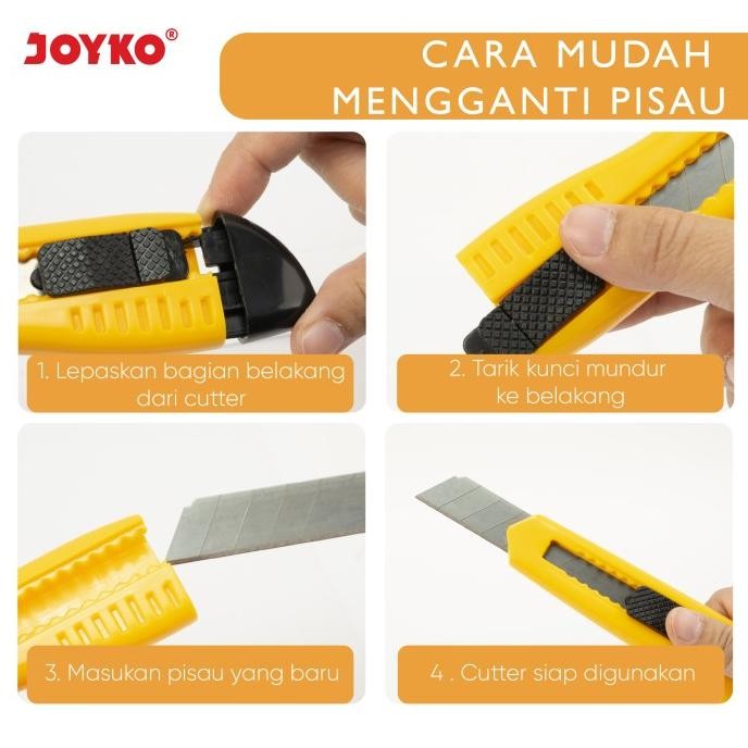 

Joyko Cutter BESAR / Pisau Potong Pemotong Silet Joyko CU-0508
