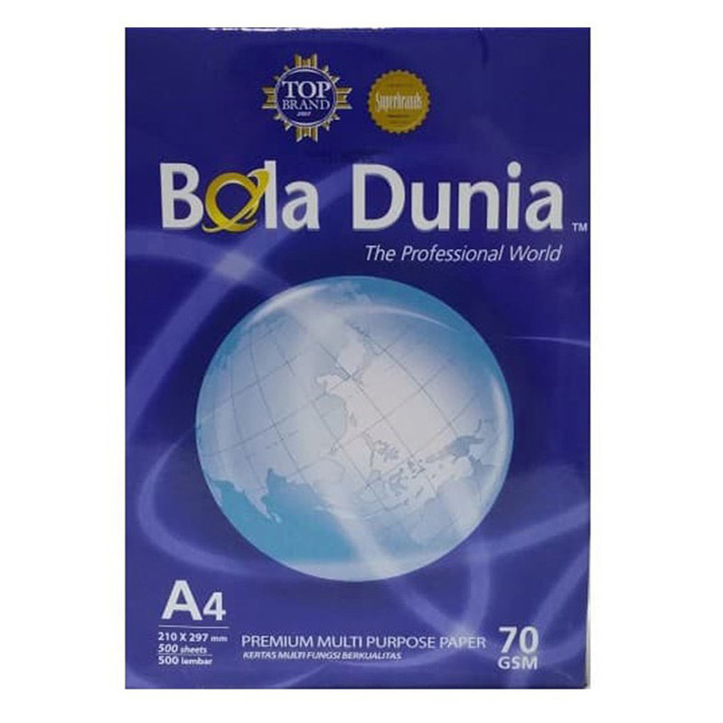 

Gramedia Pettarani - Bola Dunia Kertas FC 70GR A4 210X297
