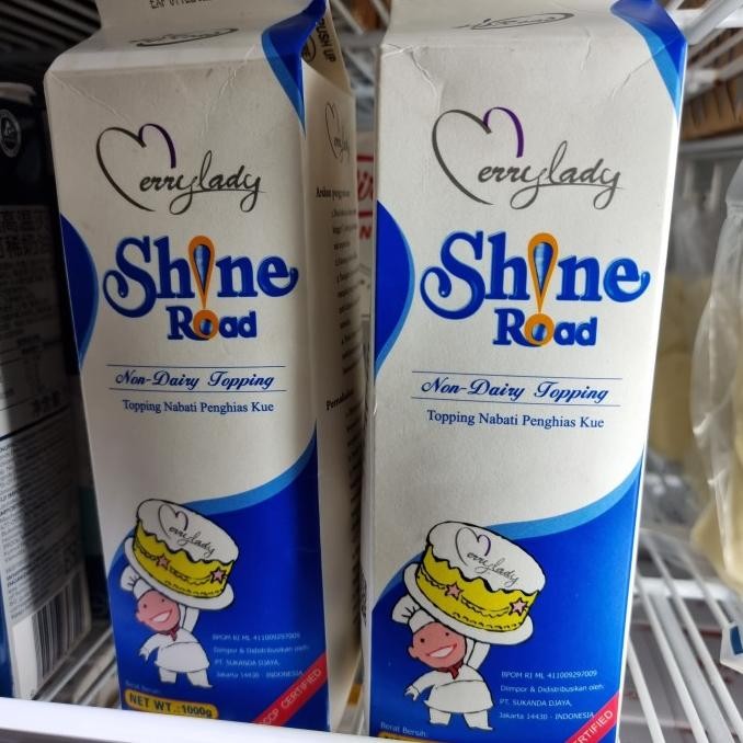 

(:(:(:(] shine road whip whipping cream non dairy topping merry lady 1lt
