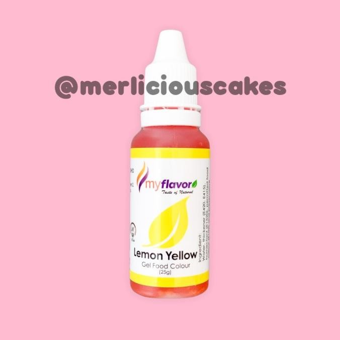 

*#*#*#*#] Lemon Yellow Gel My Flavor Food Color Food Colour Pewarna Makanan